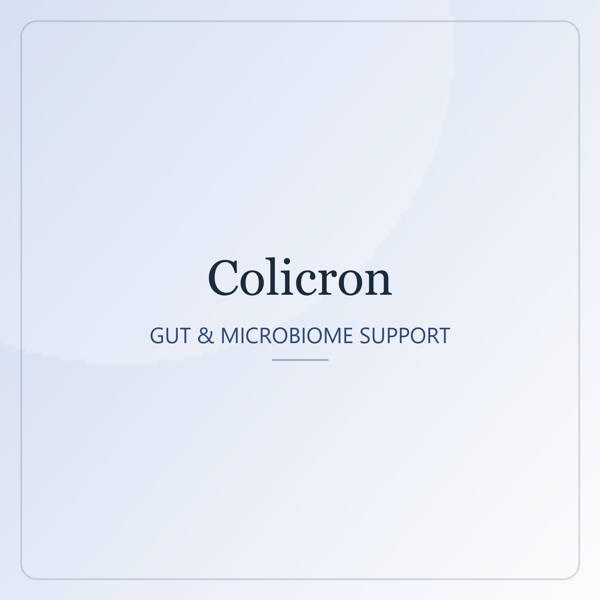Colicron — Gut & microbiome support